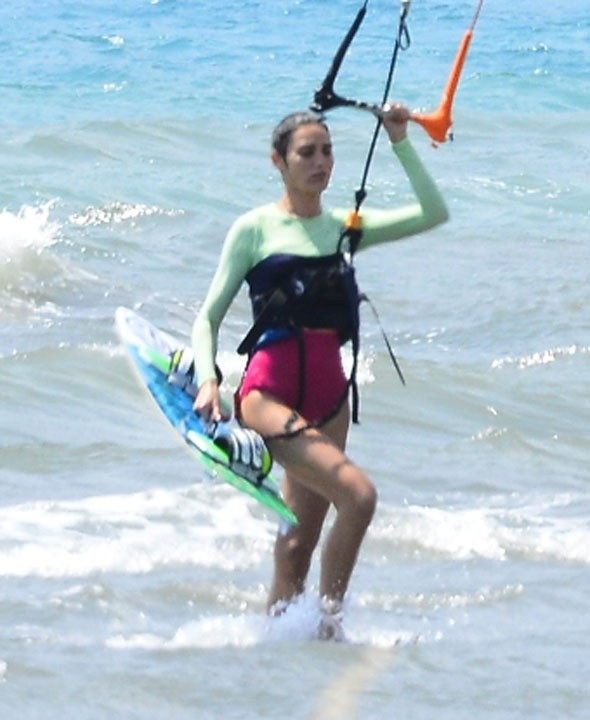Hande Subaşı'nın kitesurf tutkusu