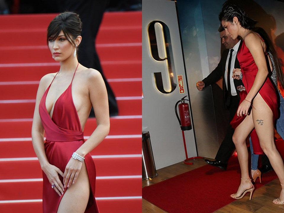 Serenay Aktaş'ın elbisesi Bella Hadid'i akıllara getirdi