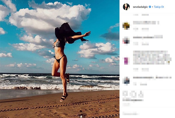 Sevda Dalgıç cesur pozlarıyla dikkat çekiyor!