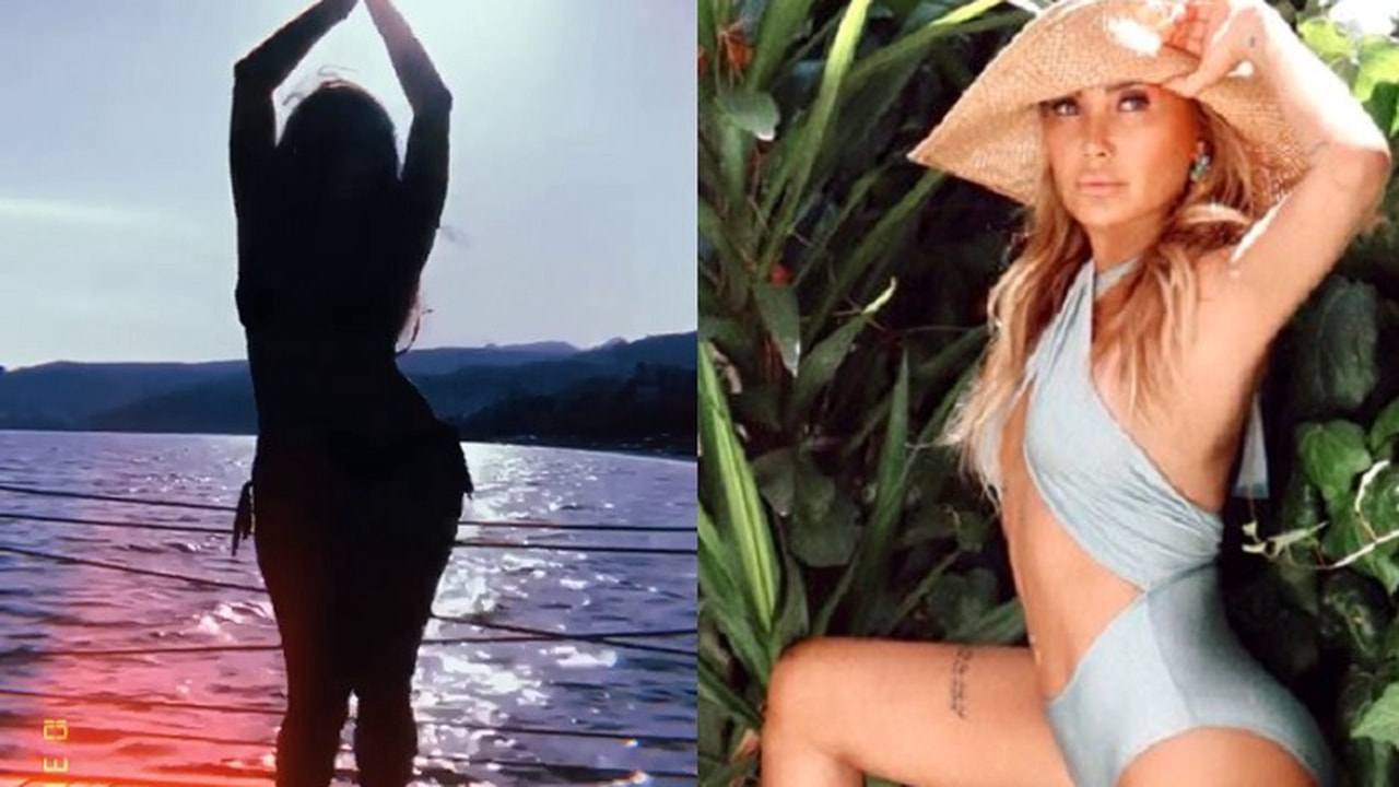 Yonca Evcimik'ten bikinili performans!