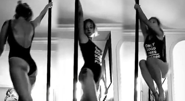 Güliz Ayla’dan direk dansı