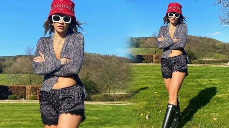 Rita Ora corona virüs nedeniyle çiftliğe yerleşti!