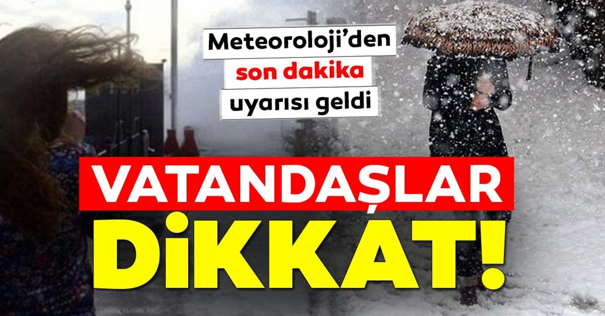 Meteoroloji'den İstanbul ve birçok ile son dakika yeni uyarı!
