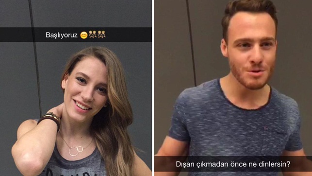 Serenay Sarıkaya ve Kerem Bürsin’le Snapchat röportajı