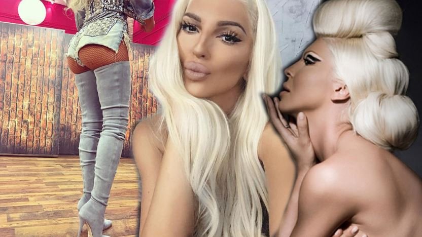 Jelena Karleusa diz üstü çizmeleriyle hayran bıraktı