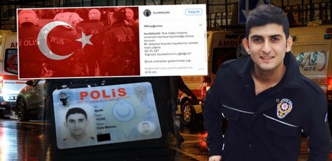 Şehit polisin son paylaşımı yürek burktu