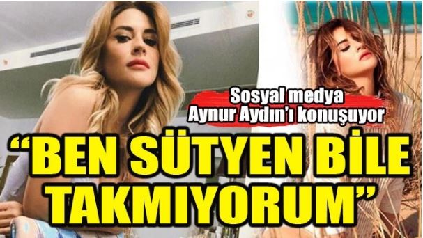 Aynur Aydın'ın sütyen mesajı olay oldu!