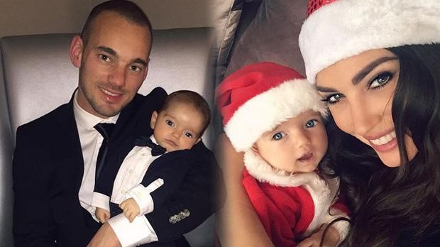 İşte Sneijder ve Yolanthe'nin bebeği